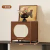 Estantería de esquina de múltiples niveles, armario de almacenamiento de pie, estantería para sala de estar, armario de almacenamiento, vitrina de almacenamiento de mirador vintage, aparador de comedor