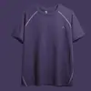 Camiseta Informal de Verano para Pareja Estilo Montaña con Bloques de Color Estampados, Camiseta Deportiva de Verano para Hombre de Manga Corta, Cuello Redondo, Holgada y Versátil