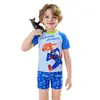 Roupa de Banho Infantil Disney Conjunto de Duas Peças Manga Longa para Meninos Conjunto de Moda Praia para Meninos Venda por Atacado