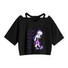 Chegada Nova Transfronteiriça 2024 Suéter da Série Caçador em Tempo Integral Moda Estampada Alça Curta Manga Curta Camiseta Feminina