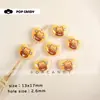 Acessórios para Joias DIY Desenho Animado Fofo Abelha Urso Coração Contas Acrílicas Brincos Colares Artesanais DIY com Contas