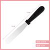 Precio Especial Directo de Fábrica Venta Directa Acero Inoxidable de 0.7 mm Mango de Plástico Espátula Recta para Besos Espátula para Pastel y Crema