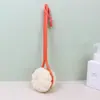 Escova de Banho Japonesa de Lado Duplo com Cabo Longo e Cerdas Macias, Esfoliador de Costas, Escova de Banho de Limpeza Dois em Um
