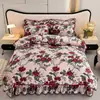 Juego de Ropa de Cama Cálida de Leche Polar para Invierno de Cuatro Piezas Doble Cara Polar Coral Engrosado Más Terciopelo Sábana Funda de Edredón Nuevo Estilo 2026