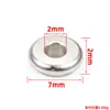 Espaciadores de Acero Inoxidable con Cuentas Accesorios para Joyería DIY Almohadillas para Pulseras que No se Desvanecen Parches para Collares Chapados en Oro de 18 Quilates Joyería