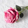 Rosas de Terciopelo Sintético Cuidadosamente Seleccionadas para San Valentín Decoración de Boda para el Hogar Pared de Flores Tacto Flores Sintéticas Flores Artificiales Falsas