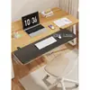 Escritorio de Computadora Extensión Placa de Extensión Reposamanos Teclado Reposabrazos Sin Taladro Nogal Negro Soporte Alargado Ensanchado