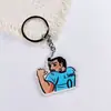 Chaveiro Acrílico Criativo Copa do Mundo Transfronteiriça Pingente Cartoon Torcedor de Futebol Presente Mochila Presente