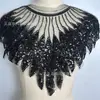 Malla Bordada Pecho Frontal Lentejuelas Bordado con Cuentas Industria Pesada DIY Pegatinas de Tela Ropa para Mujer Accesorios de Encaje