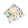 Tapete de Papel para Comida Estilo Europeo Tapete Impermeable y a Prueba de Aceite para Comida Tapete para Comida Estilo Japonés para Exteriores Plato Tapete Aislante de Calor Plástico PP Tapete para Comida de Amazon