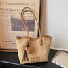 Bolsa Tote de Gran Capacidad para Mujer 2026 Primavera Nueva Moda Estilo Coreano Ropa de Trabajo Casual Elegante Bolso de Hombro