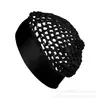 Sombrero de ala ancha de malla para Amazon Transfronterizo con diseño hueco, gorro tipo snood de punto de rayón