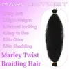 Cabelo Sintético para Crochê de Fibra Sintética de Lagarta Rasgada à Mão Africana Cabelo Cacheado Fofo Natural Tranças Extensões de Cabelo Trança Marley