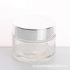 Potes de Creme Atacado 30g Transparente Dourado, Prateado, Preto com Tampa Pequenos Frascos para Amostra Embalagem de Teste Potes para Creme Facial Creme para Olhos com Impressão de Logo