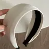 Faixa de Cabelo Feminina Estilo Coreano Creme Aba Larga High-end Estilo Ocidental Moda Headband Uso Diário Prendedor de Cabelo Faixa de Cabelo Acessório de Cabeça