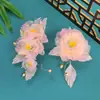 Design Original Novo Estilo Flor de Seda de Fada Roupas Chinesas Antigas Adereço de Cabeça Modelagem Diária Estúdio Fotográfico Par de Fotos Adereço de Cabeça Flor Quente