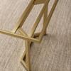 Soporte de pata de mesa de baldosas incorporado, pata de mesa de tablero de roca, soporte para mesa de comedor, pintura para hornear, mesa de té, base de metal, pie de mesa de mármol