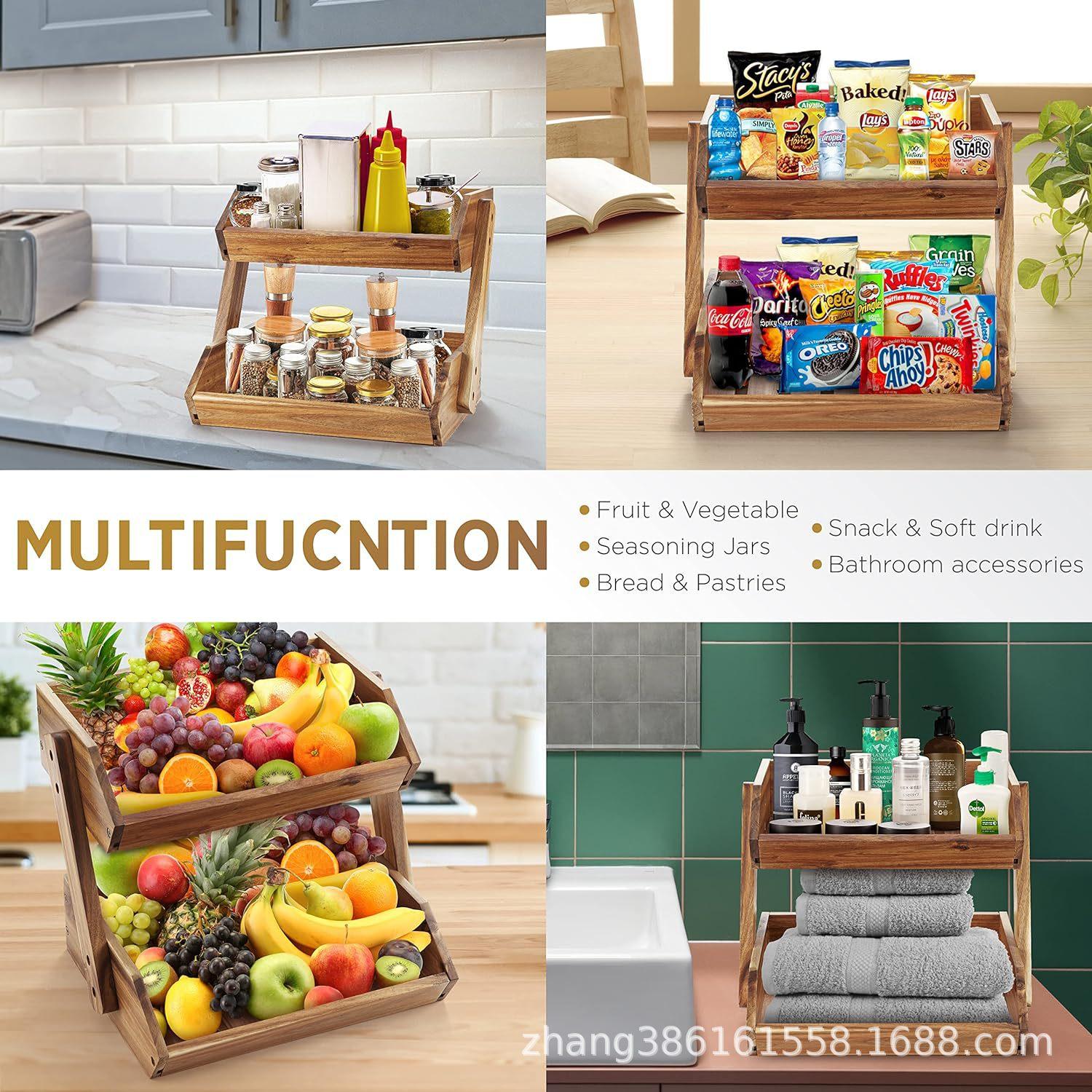 竹制多层收纳筐