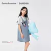 Kuromi Mall Mismo Estilo Falda para Niñas Balabala Falda de Tirantes para Niños Verano 2025 Mezclilla Dos en Uno