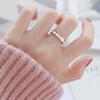 Anillo de Dedo Índice de Moda en Cerámica Negra 2026 para Hombres y Mujeres, Moderno y Único, Estilo Exagerado de Celebridad de Internet, Versión Coreana, Lujo Ligero, Sensación de Alta Gama, Acero de Titanio, No se Desvanece