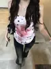 Top de tubo tipo chaleco cuadrado picante estilo americano para mujer, Ropa de exterior de verano, Estampado de dálmata retro, Pañuelo de satén multifuncional con borde ribeteado