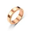 Anillo giratorio de acero de titanio de gran venta en Amazon para mujer, anillo simple japonés y coreano y joyería de mano