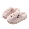 Pantuflas de algodón para uso doméstico para hombre, de invierno, con suela gruesa, antideslizantes, cálidas para interior, de felpa para pareja, zapatos de algodón de invierno para mujer