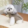 Roupas para Pet Outono e Inverno Novo Estilo Casaco de Algodão Estilo Ursinho para Pet Cachorro com Forro de Lã, Roupa Quente para Cachorros Pequenos, 26 Casaco de Algodão Estilo Baseball