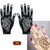 Plantillas de Henna para Manos de Venta Caliente Transfronterizas, Huellas de Mano para Bodas, Decoraciones de Manos para Escenario, Tatuajes Temporales de Mano