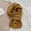 2026 Nuevo Estilo Coreano Perro Salchicha Dibujo Animado Bordado Bufanda de Punto para Otoño e Invierno, Cálida y Elegante, Calentador de Cuello Versátil para Jóvenes
