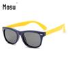 P802 Óculos de Sol Polarizados Infantis Memória Silicone Óculos de Sol Infantis Transfronteiriços 2140m Spike Óculos de Sol Infantis
