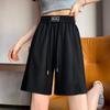 Shorts de Verão de Seda Gelo para Mulheres, Tamanho Plus Europeu, Shorts Esportivos Modeladores de Cintura Alta para o Verão