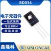 Bd034 Plug Direto To-126 Transistor Bipolar Pnp Cj Long Power/Long Crystal Novo Original