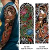 Adesivos de Tatuagem Coloridos Estilo Tradicional à Prova d'Água de Longa Duração para Braço Inteiro para Homens e Mulheres com Designs Como Dragão, Hannya, Koi, Flores e Gueixa