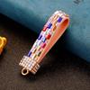Llavero de Coche DIY de Cristal Diamante Metal Lindo Colgante de Bolso para Mujer Accesorios Accesorios Cuerda de Taladro