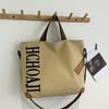 Bolso de Lona para Salir para Mujer de Alta Gama Gran Capacidad Bolso de Mano Temprano Ocho Estudiante Clase Nicho Ins Bolso Bandolera