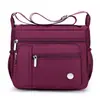 Bolsa mensageiro de nylon transfronteiriça nova, grande capacidade, feminina, bolsa de pano Oxford da moda, bolsa casual feminina, bolsa de ombro para mulheres de meia-idade e idosos