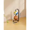 Rack de Armazenamento de Basquete de Chão Prateleira de Armazenamento de Futebol Equipamento Esportivo Indoor Infantil Bolas Cesta de Armazenamento Dobrável para Casa