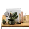 Set de batidor de té matcha para hacer té matcha, Herramienta para remover té de la dinastía Sui, Set de batidor de té cepillo matcha de bambú japonés