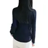 Nuevo Cárdigan de Punto Fino para Mujer Primavera/Verano 2026 Cuello en V Manga Larga Holgado Bloque de Color Top Falso de Dos Piezas