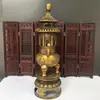 Decoración de quemador de incienso de latón trípode de latón quemador Torre decoración quemador de incienso artesanías de latón decoración