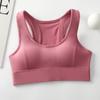 Chaleco deportivo de alta resistencia con costuras de malla, ropa interior de espalda hermosa, a prueba de golpes, sujetador deportivo para yoga, running y fitness para mujer, transfronterizo