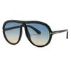 Gafas de Sol Estilo Nuevo Aviador Marco Grande Gafas de Piloto Retro Estilo Ins Modernas de Cruzar la Frontera Gafas de Sol Parasol