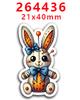 Parche de resina acrílica con lazo, adorables pegatinas decorativas para refrigerador, PR263739, 2023