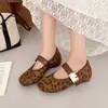Sapatos Mary Jane de Ballet 5cm Nova Sola Macia Estilo Coreano Salto Estilo Verão 2026 Salto Baixo Escondido Bico Redondo Versátil Sapatos Individuais