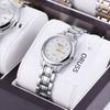 Reloj Simple Artístico Pequeño Fresco Combinable Reloj de Mujer Estilo Coreano de Moda Correa de Acero Reloj de Cuarzo para Mujer