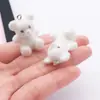 Pingente de Urso Fofo de Desenho Animado em Resina 3D Chaveiro DIY Feito à Mão Fivela de Bolsa Acessório para Pendurar