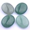 Piedra de Jabón de Cristal Natural 20mm Ovalada Piedra de Masaje Spa Seis Compresas Calientes Piedra de Palma Mango Piedra Energética