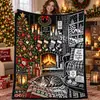 Manta de Franela Polar con Tema Navideño Impresión Digital Suministro Exclusivo Transfronterizo Dropshipping Cubierta de Sofá Manta Siesta de Oficina