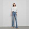 Jeans para Mujer de Otoño, Diseño de Alta Gama, Tiro Alto, Adelgazantes, Cómodos, Pantalones Acampanados Sencillos